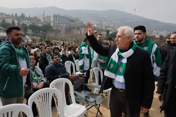 Başkan Bozbey, Bursaspor taraftarlarıyla şampiyonluk heyecanını paylaştı