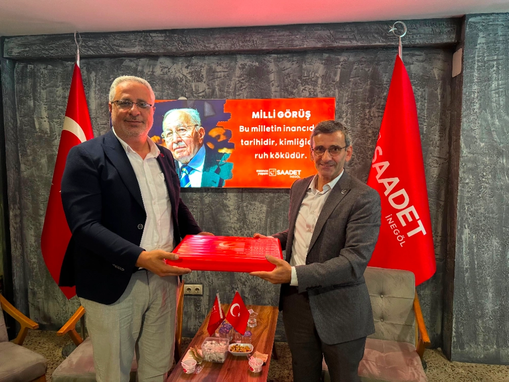 İnegöl Yeniden Refah Partisi'nden Saadet Partisi'ne Sürpriz Ziyaret!